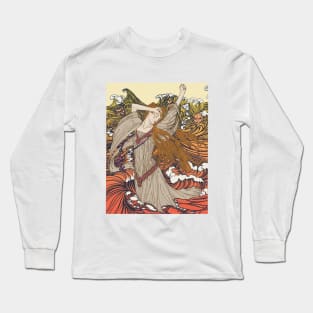 Pre-Raphaelite girl 3 (Orange) Long Sleeve T-Shirt